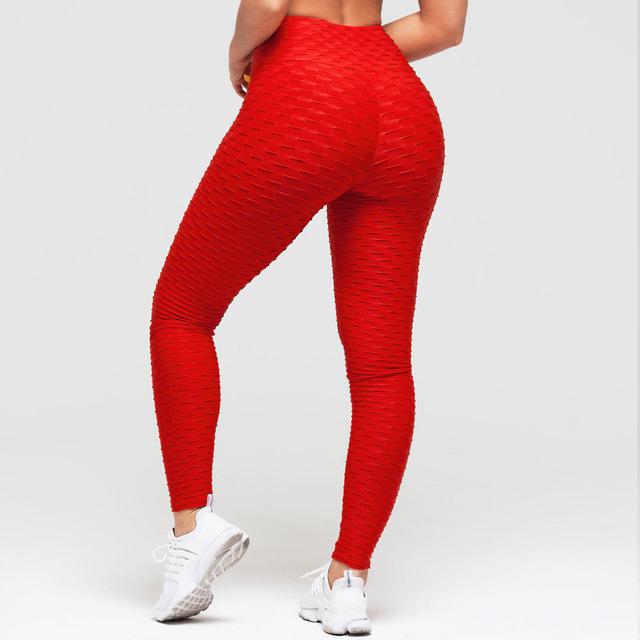 Leggings Women Gym High Waist Push Up Yoga Pants Jacquard