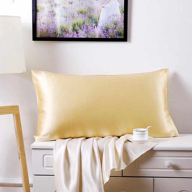 Silk Pillowcase 100 Silk Pillowcase 19 momme Double-Sided, non-toxic dyes