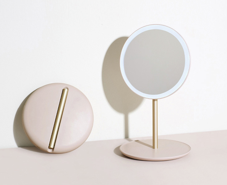 Mirror LED light Folding Make-up