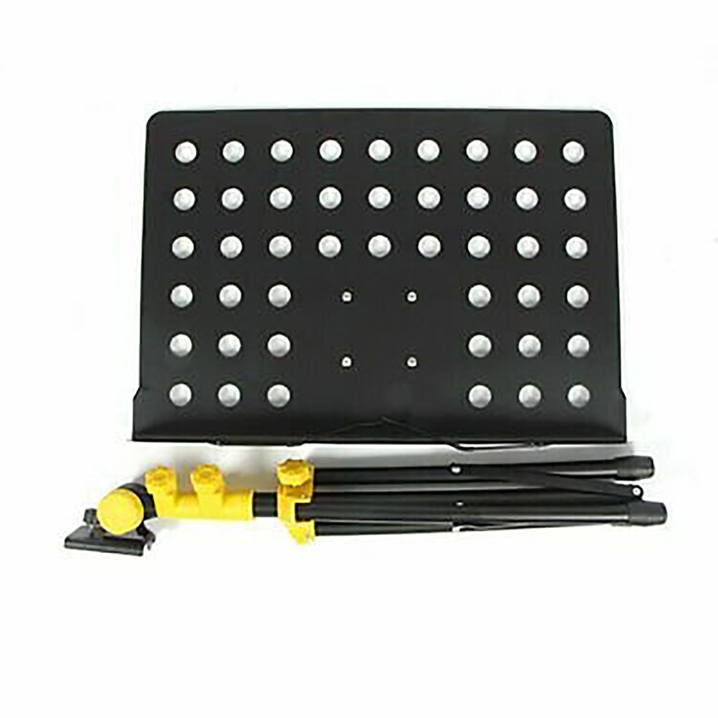 5 Core Sheet Music Stand Professional Folding Adjustable Portable Orchestra Music Sheet Stands, Heavy Duty Super Sturdy MUS YLW