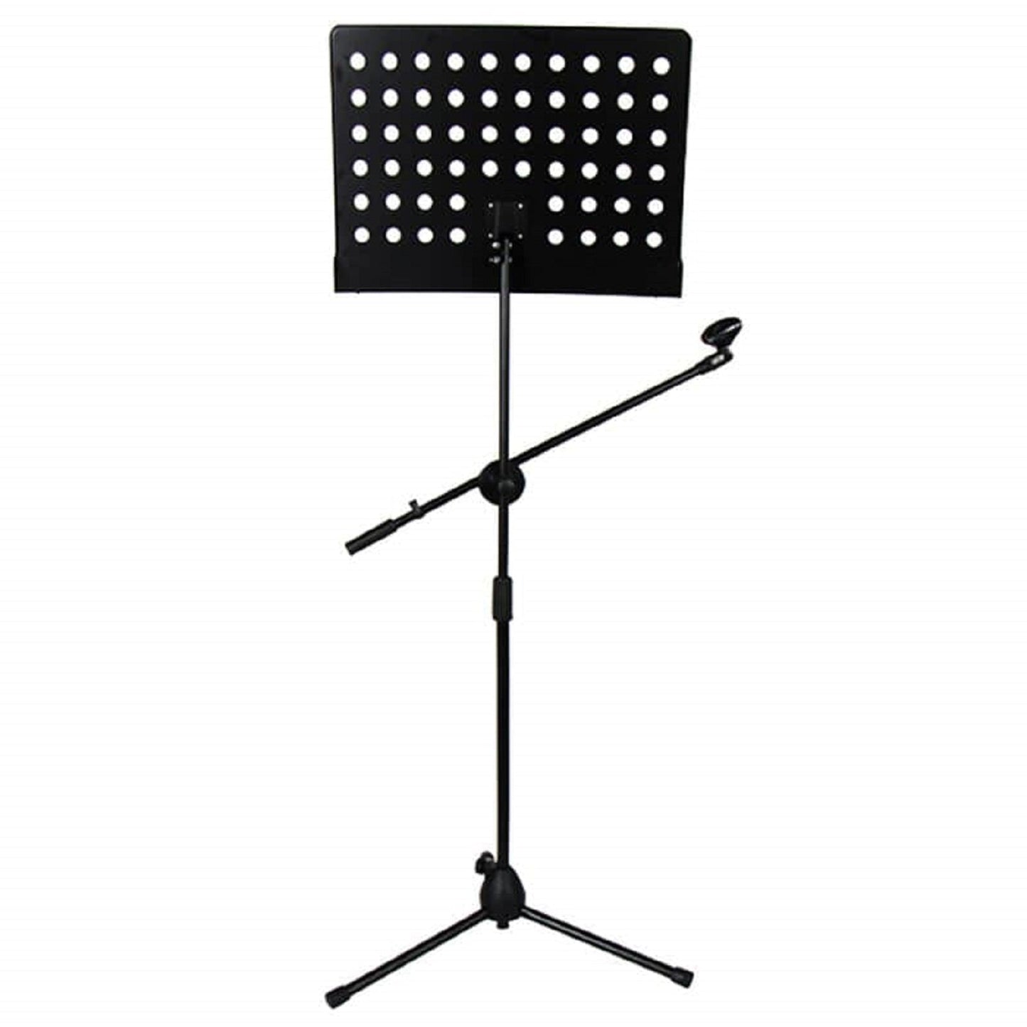 5 Core Sheet Music Stand With Mic Stand Holder - 3 IN 1 Professional Portable Music Stand with Folding Tray, Detachable Microphone Stand & Carry Bag, Dual-Use for Sheet Music & Projector Stand MUS MH