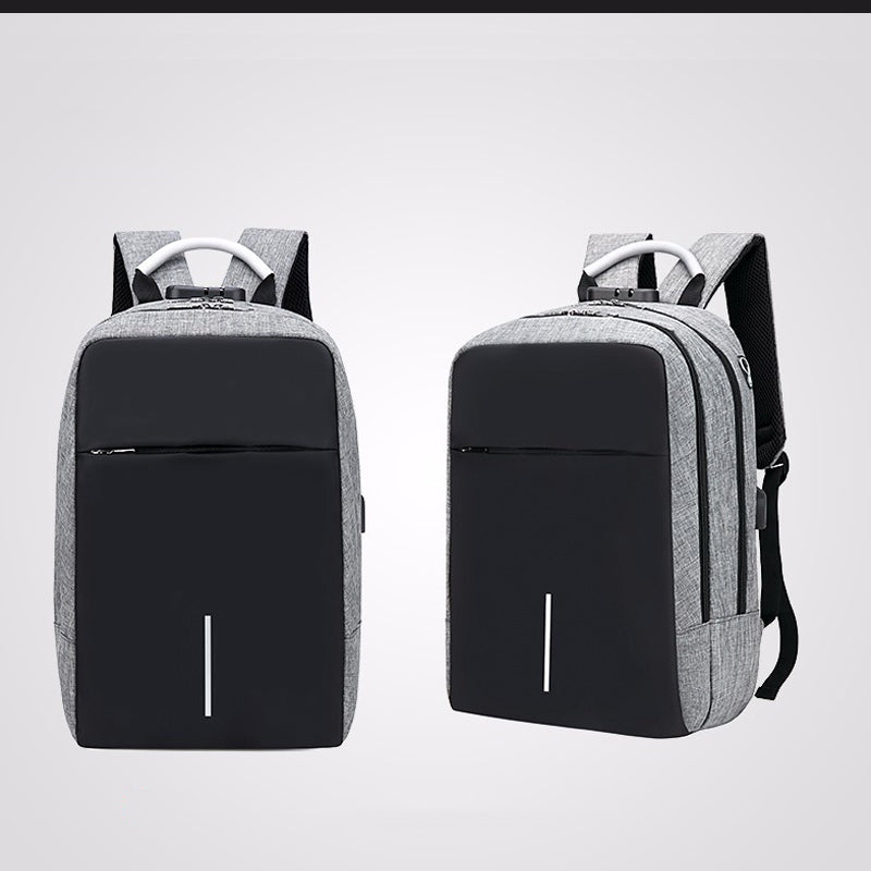Backpack Rucksack Water Resistant with USB Port Headset Port Computer School Bag with trolley strap