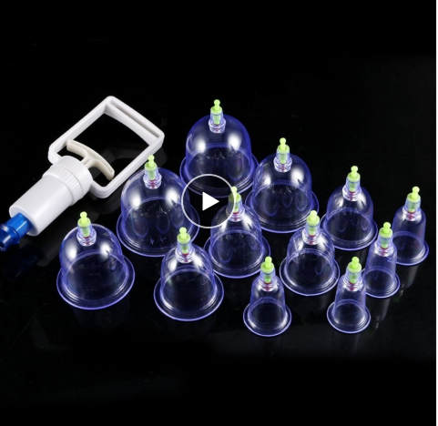 Chinese Therapy Cups Body Health Care 12Cups Kit Cupping