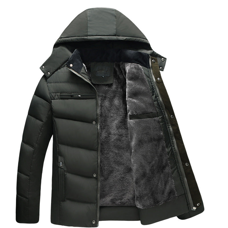 Men's plus velvet jacket