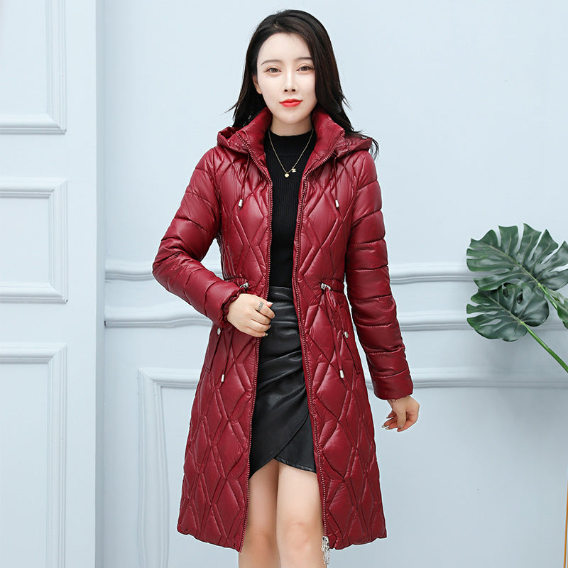 Coat Winter Padded Long Plus Size