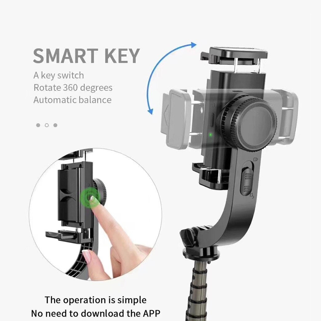 Gimbal stabilizer with wireless shutter control, for Smartphone aluminum alloy For Action Photography Video Record
