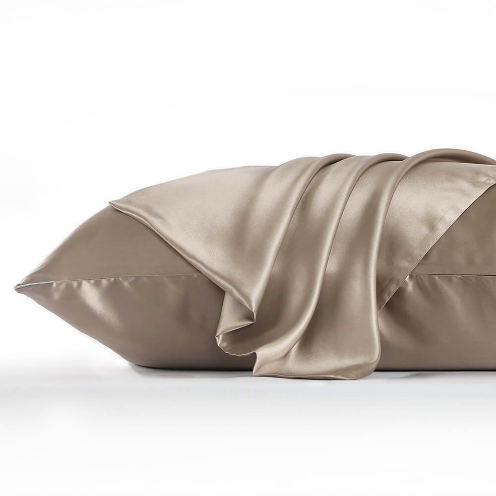 DISANGNI 22 Momme 100% mulberry silk pillowcase, non-toxic dyes, for hair and skin, double-sided silk zipper type, 1pc