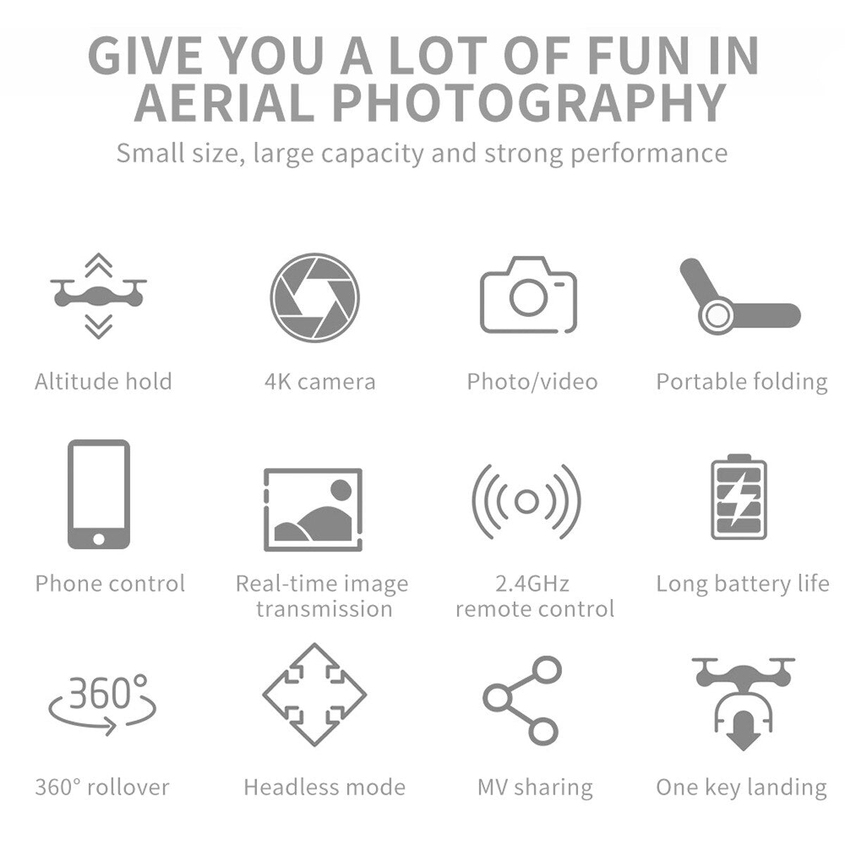 LSRC Quadcopter Drone E525 HD 4K 1080P Camera And WiFi FPV HeightKeeping RC Foldable Quadcopter Drone Toy Gift