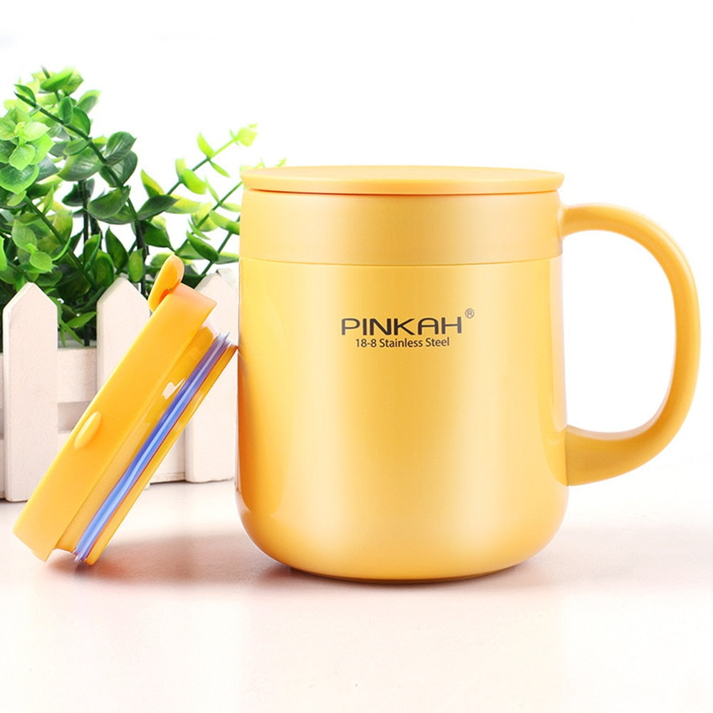 1PC 350ml Stainless Steel Thermal Cup Travel Vacuum Home Office Good thermal insulation performance Coffee Water Mug