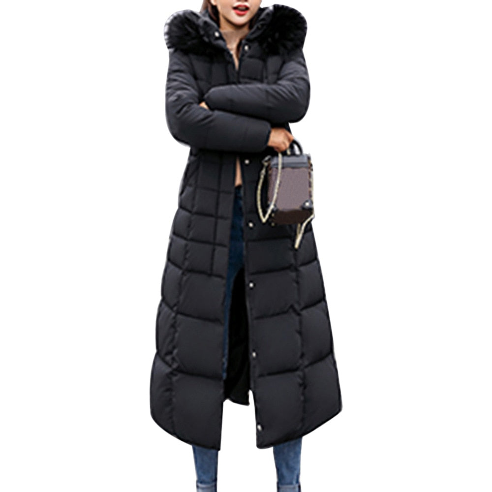Coat Women Winter Long Coat Parka Femme