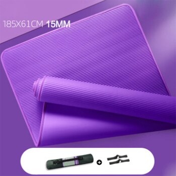 10MM 15MM Yoga Mat NRB Non-slip Mats For Fitness Extra Thick Pilates Gym Exercise Pads Carpet Mat with Edge Binding Yoga Pad XA146+A