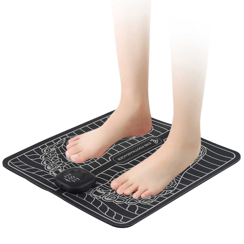 Electric EMS Foot Massager Pad Feet Muscle Stimulator Foot Massage Mat Improve Blood Circulation Relieve Ache Pain Health Care