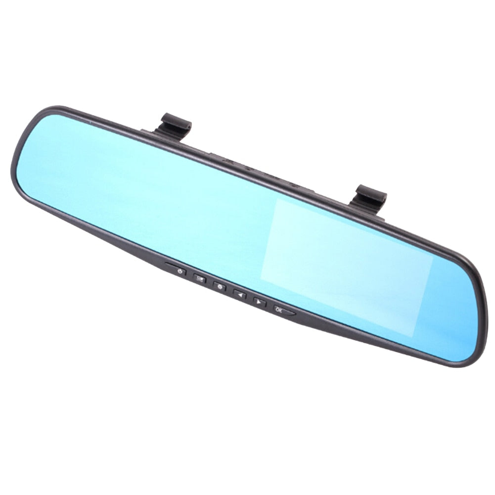 Car Rear Mirror DVR Recorder Dash Cam 1080P HD Blue Screen 2.8-Inch Anti-Dazzling Mirror Full HD Digital Backup Video