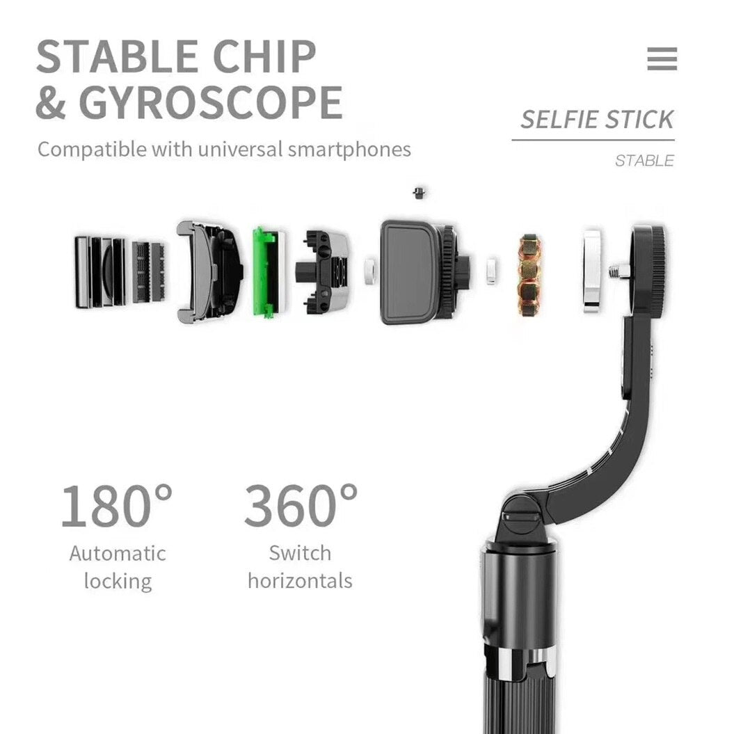 Gimbal stabilizer with wireless shutter control, for Smartphone aluminum alloy For Action Photography Video Record