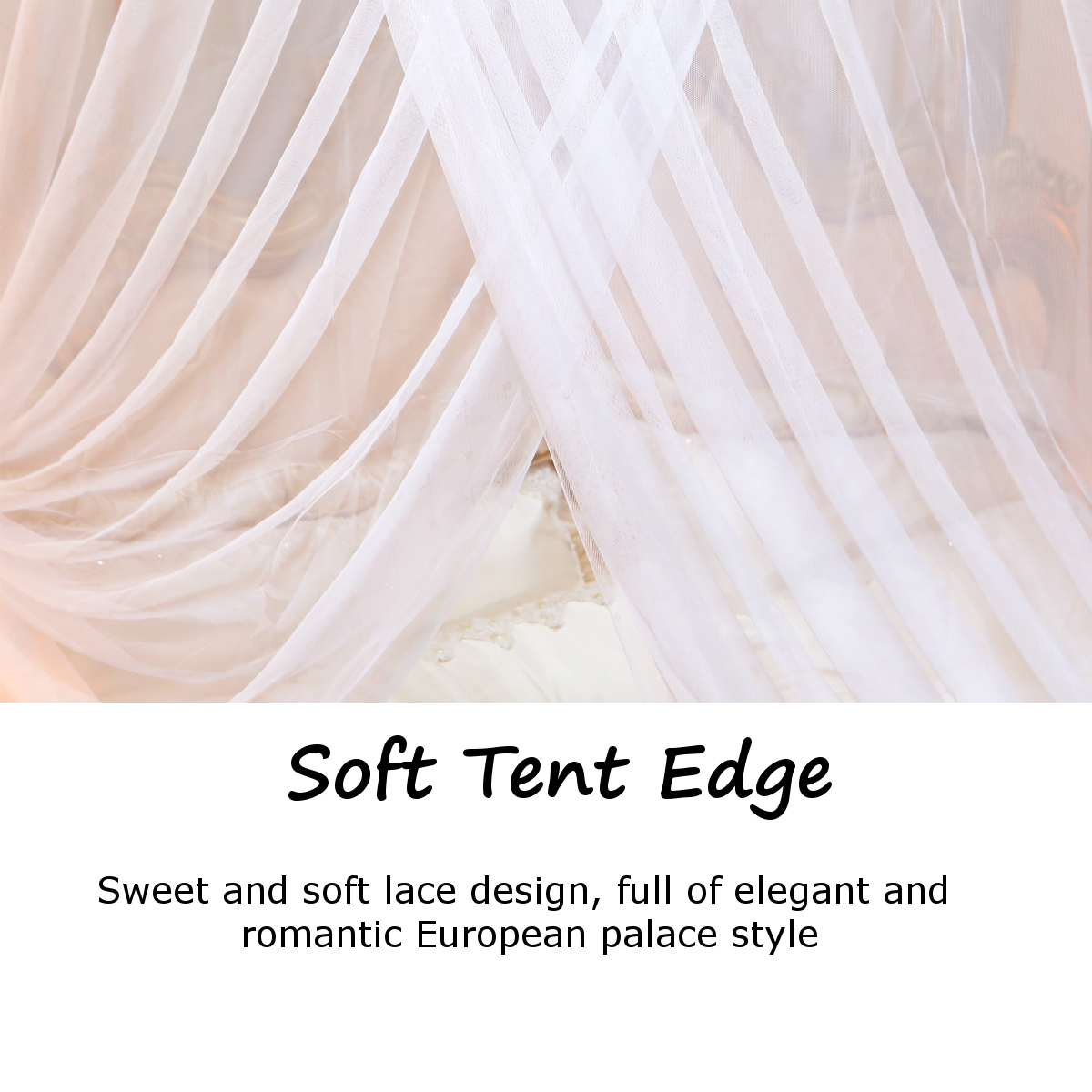 Mosquito Netting Four Corner Canopy Double Bed Mosquito