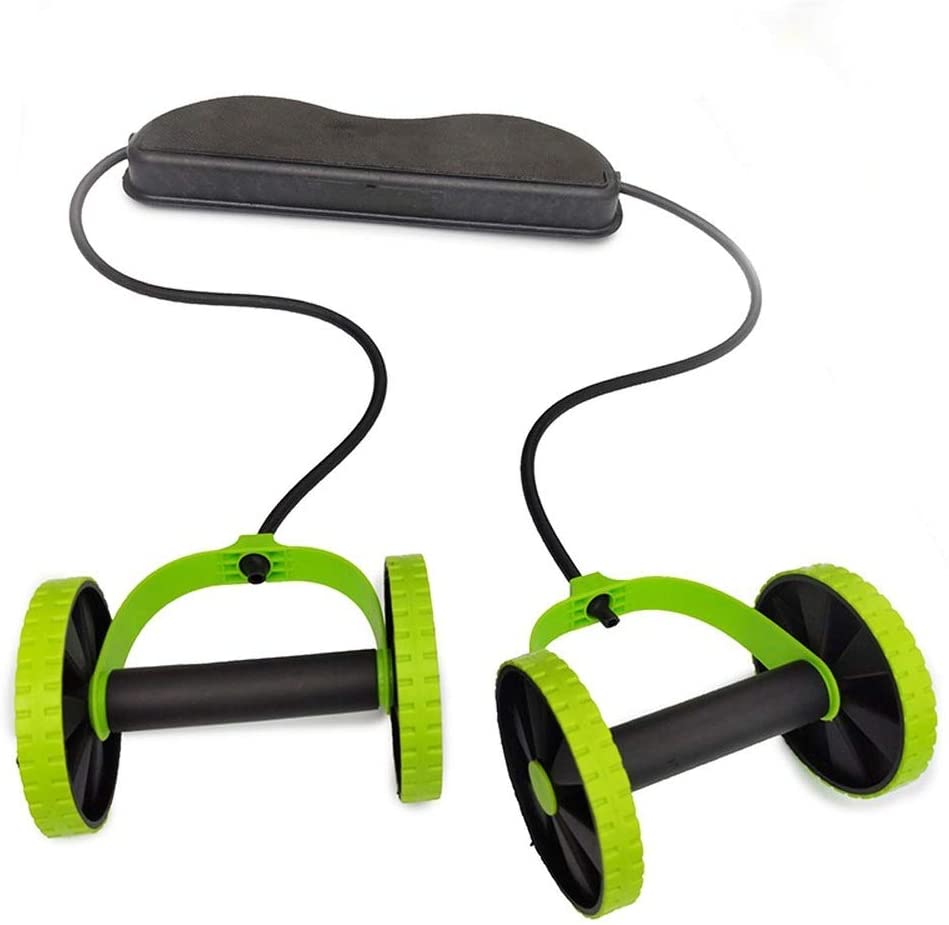 Fitness Abdominal Wheels Roller Stretch Elastic Abdominal Resistance Pull Rope for Abdominal Muscle Trainer Exercise