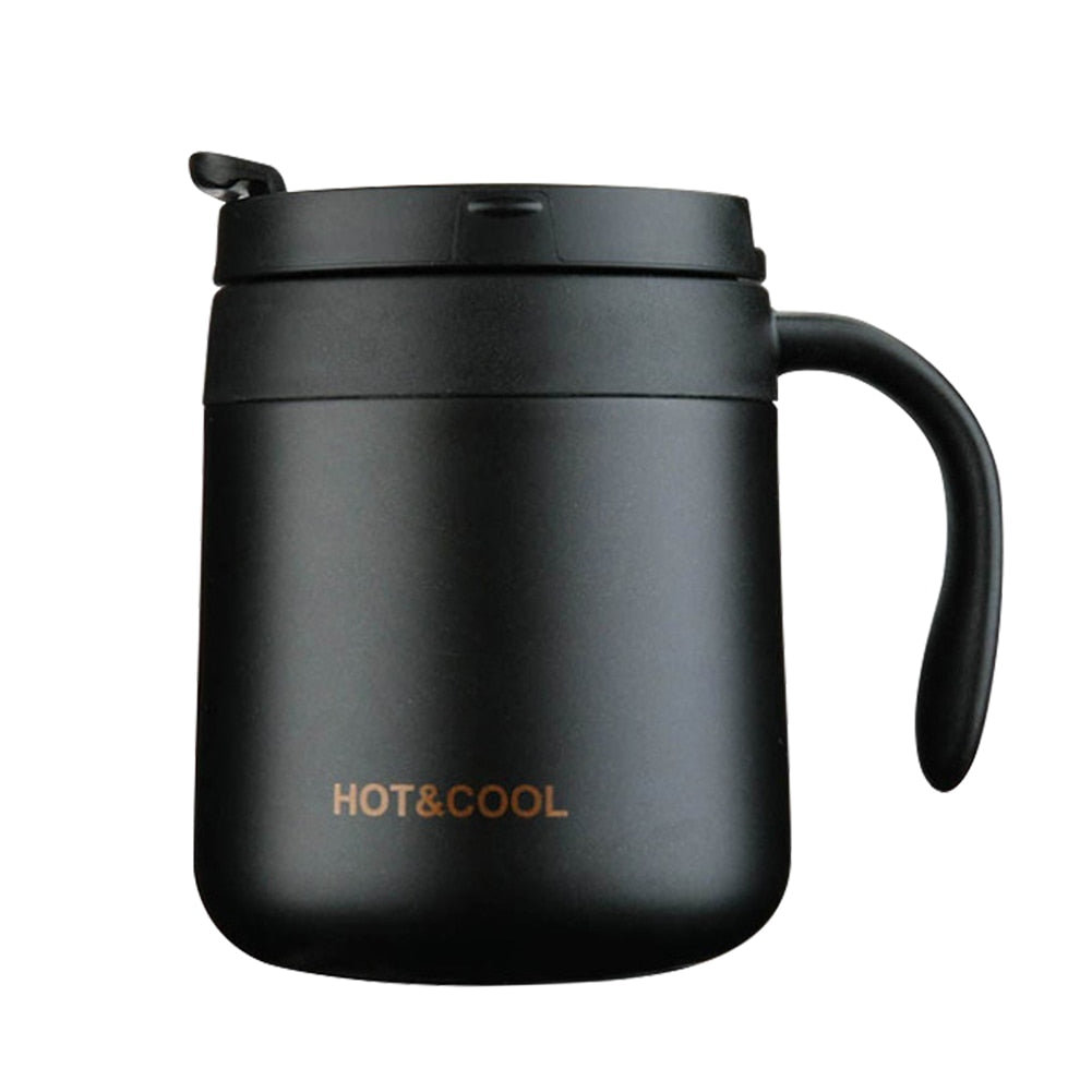 350/500ml Stainless Steel Vacuum Mug/Cup with Handle & Lid