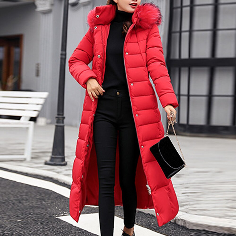 Coat Women Winter Long Coat Parka Femme