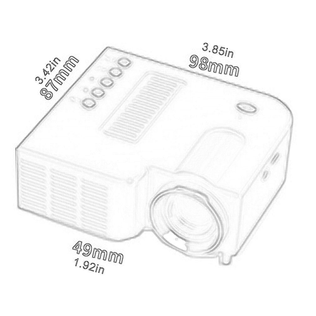 Mini Portable Video Projector LED WiFi 1080P
