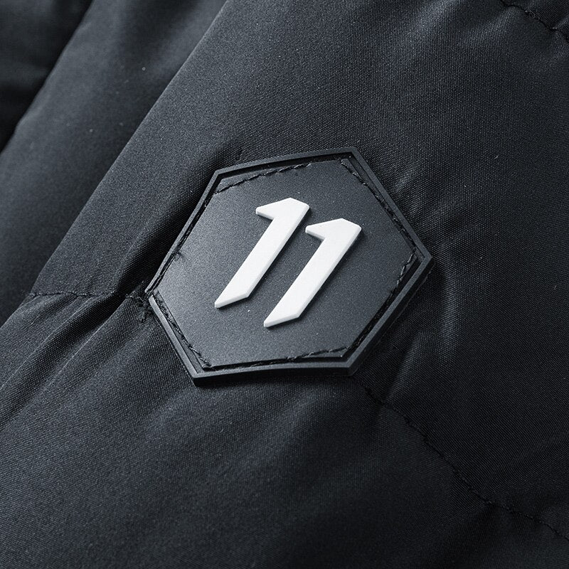 Autumn Winter Zipper Jackets Men Hooded Cotton Thick Parka