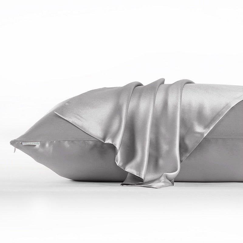 DISANGNI 22 Momme 100% mulberry silk pillowcase, non-toxic dyes, for hair and skin, double-sided silk zipper type, 1pc