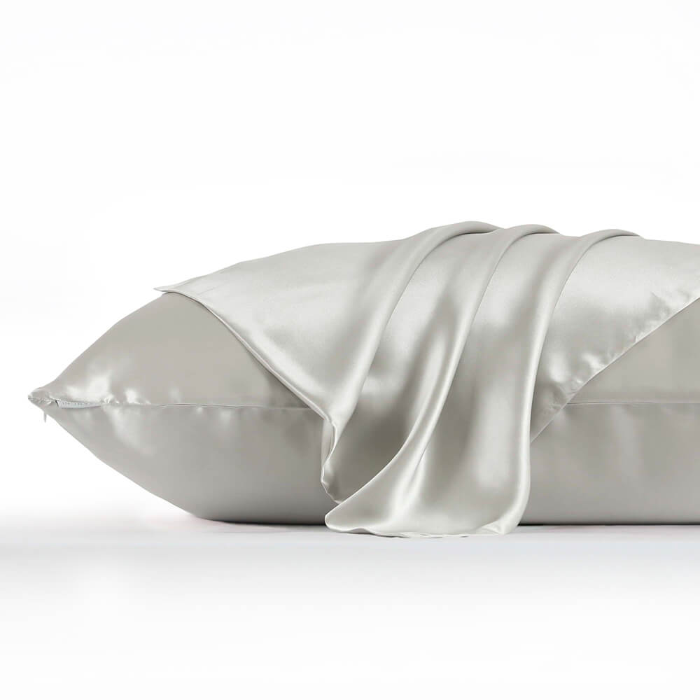 DISANGNI 22 Momme 100% mulberry silk pillowcase, non-toxic dyes, for hair and skin, double-sided silk zipper type, 1pc