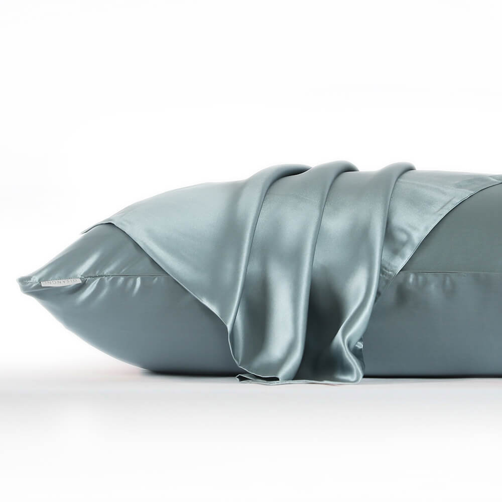 DISANGNI 22 Momme 100% mulberry silk pillowcase, non-toxic dyes, for hair and skin, double-sided silk zipper type, 1pc