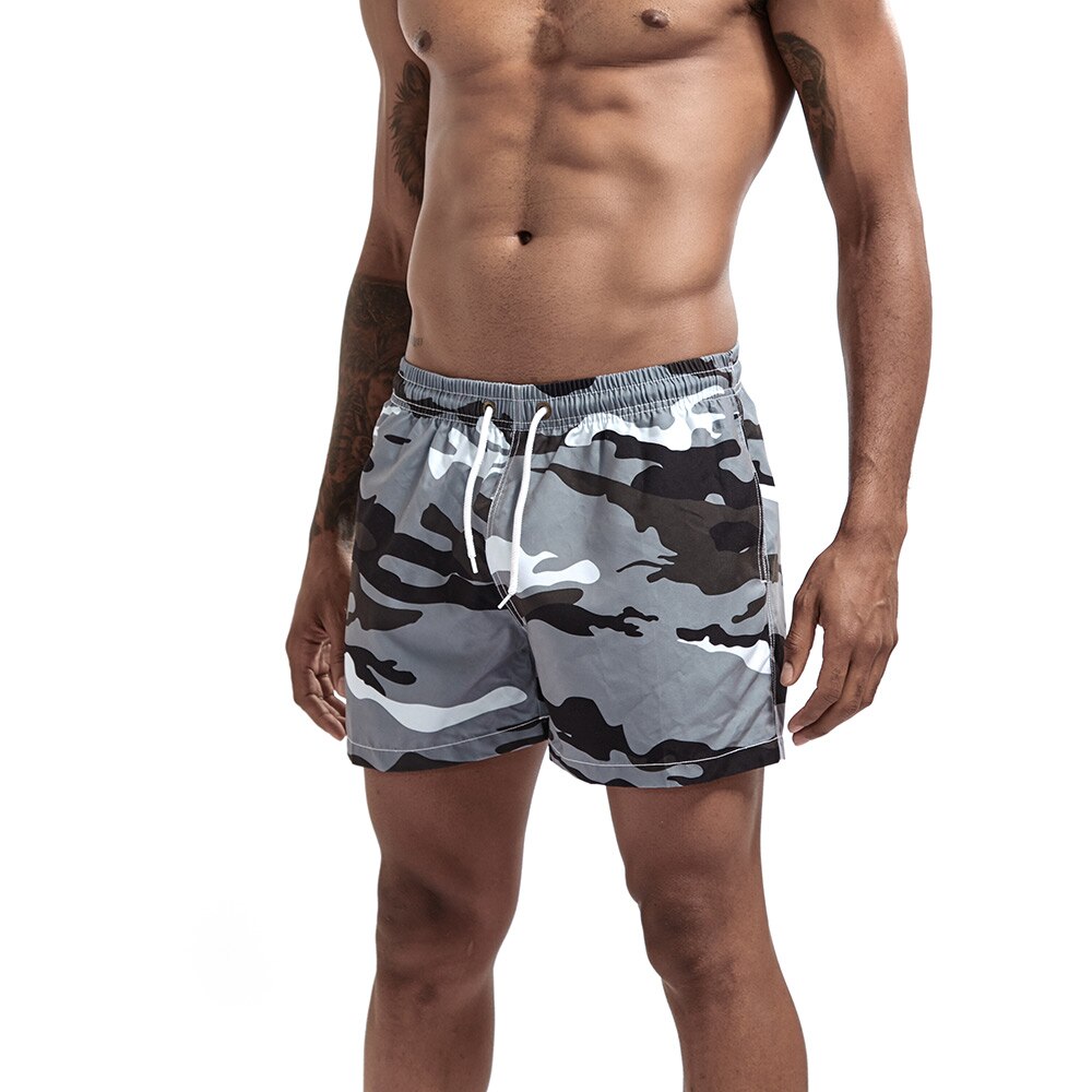 Men's swim trunk sport running shorts board shorts quick-drying with pocket