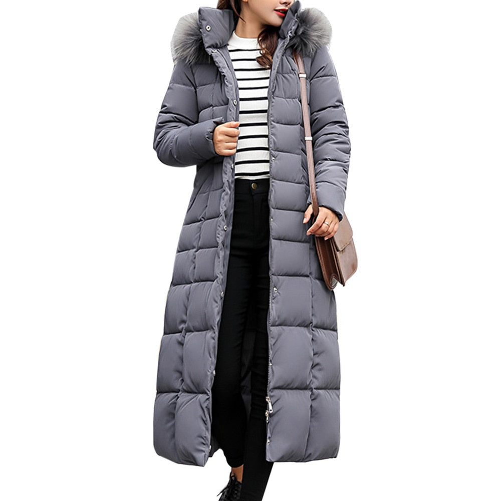 Coat Women Winter Long Coat Parka Femme