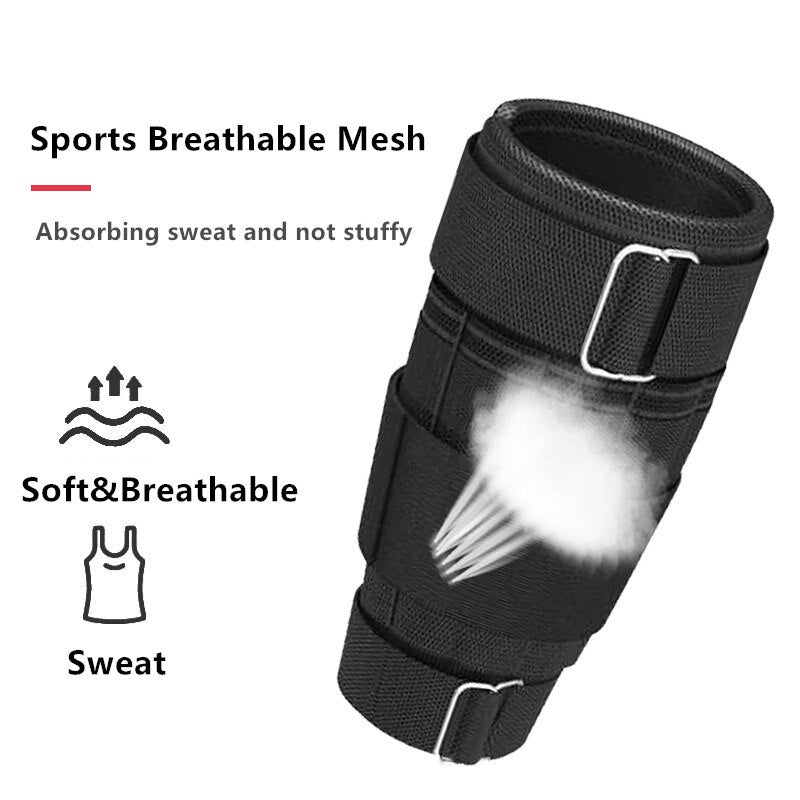 1 Pair Adjustable Ankle Weights Brace Strap with Weight Block Running Walking Crossfit Weight Gym Exercise Training Equipment