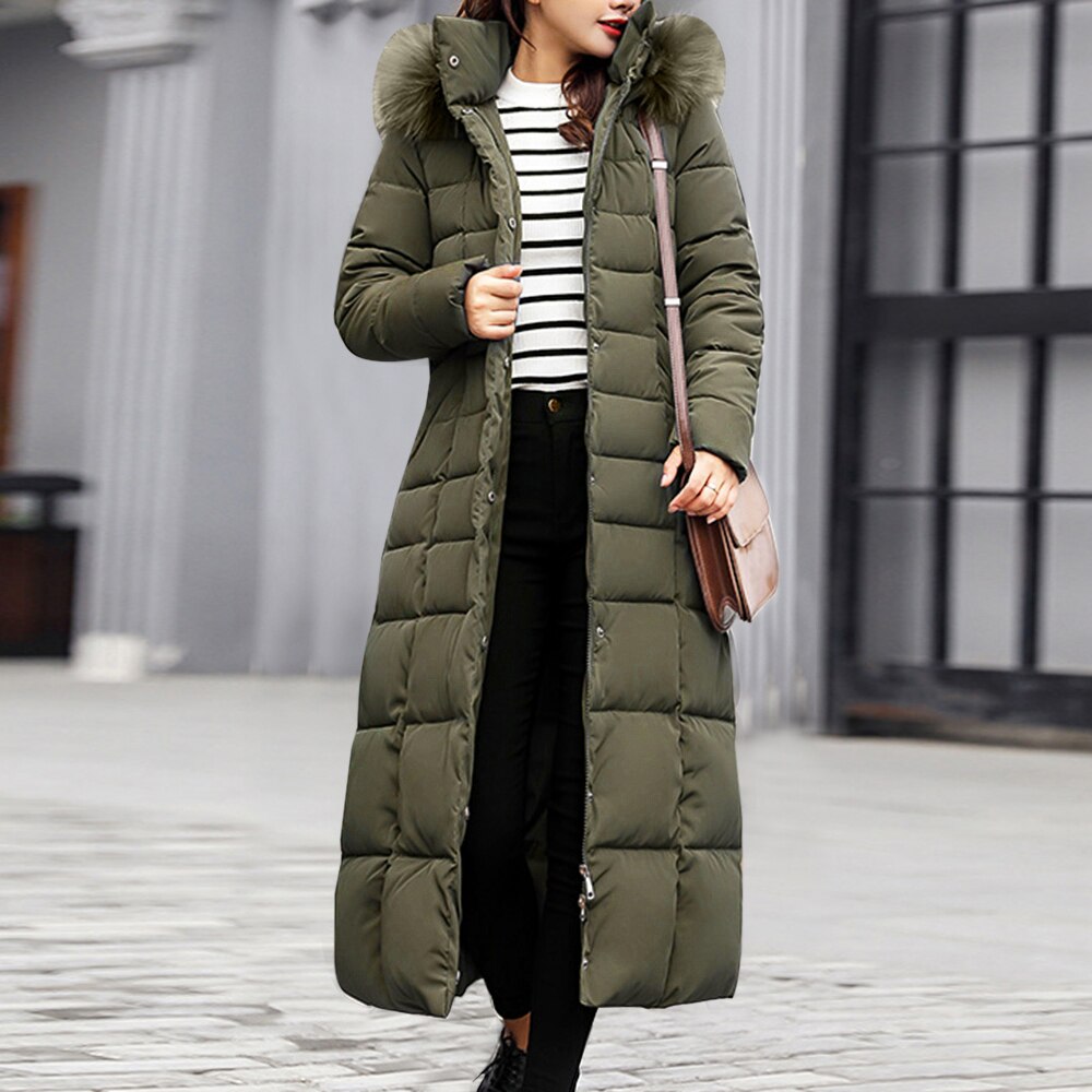 Coat Women Winter Long Coat Parka Femme
