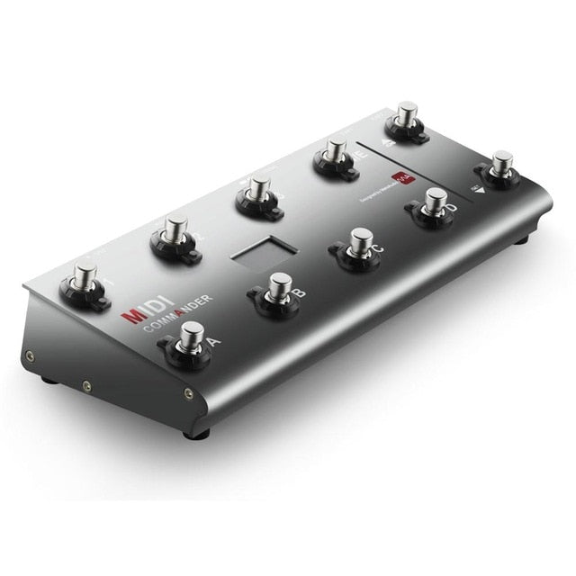 MIDI Commander Guitar Portable USB MIDI Foot Controller With 10 Foot Switches 2 Expression Pedal Jacks 8 Host Presets For Live