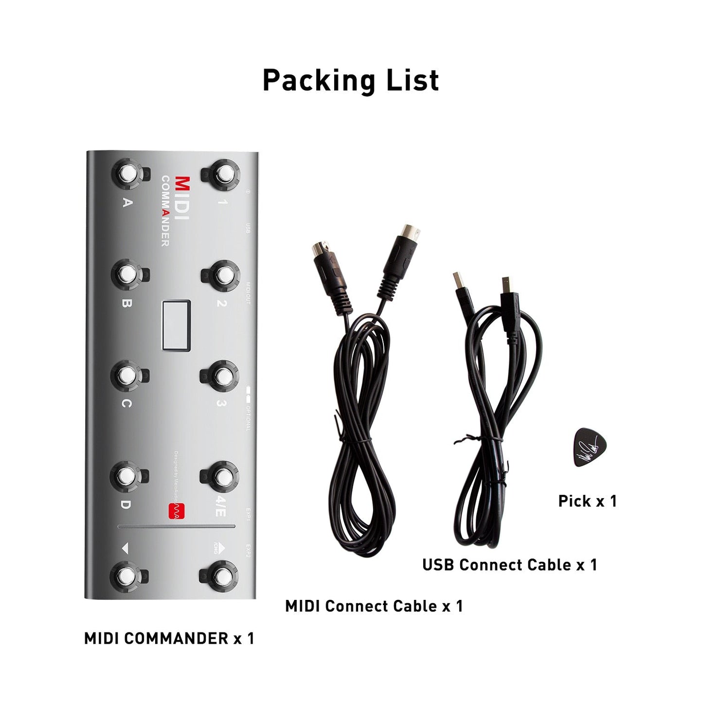 MIDI Commander Guitar Portable USB MIDI Foot Controller With 10 Foot Switches 2 Expression Pedal Jacks 8 Host Presets For Live