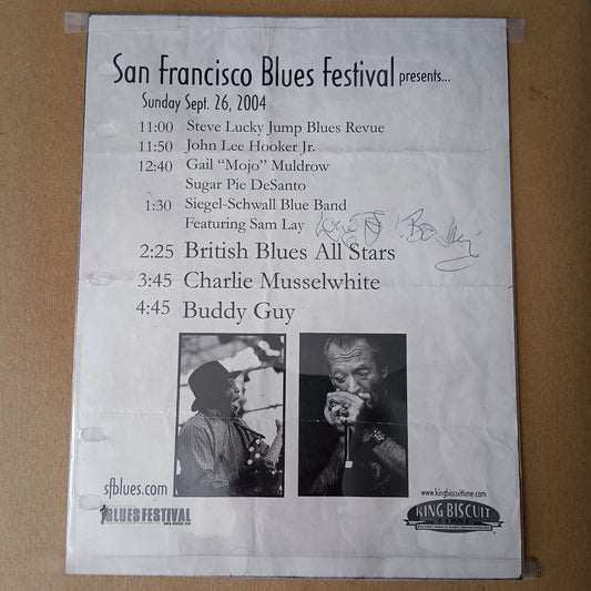 Long John Baldry Autograph on S.F. Blues Festival Programme