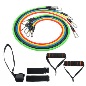 Resistance Band Set Exercise Training 11Pcs Yoga Pilates