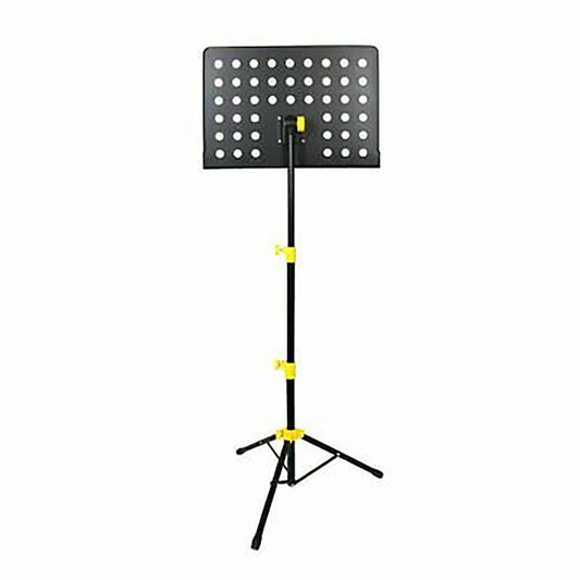 5 Core Sheet Music Stand Professional Folding Adjustable Portable Orchestra Music Sheet Stands, Heavy Duty Super Sturdy MUS YLW