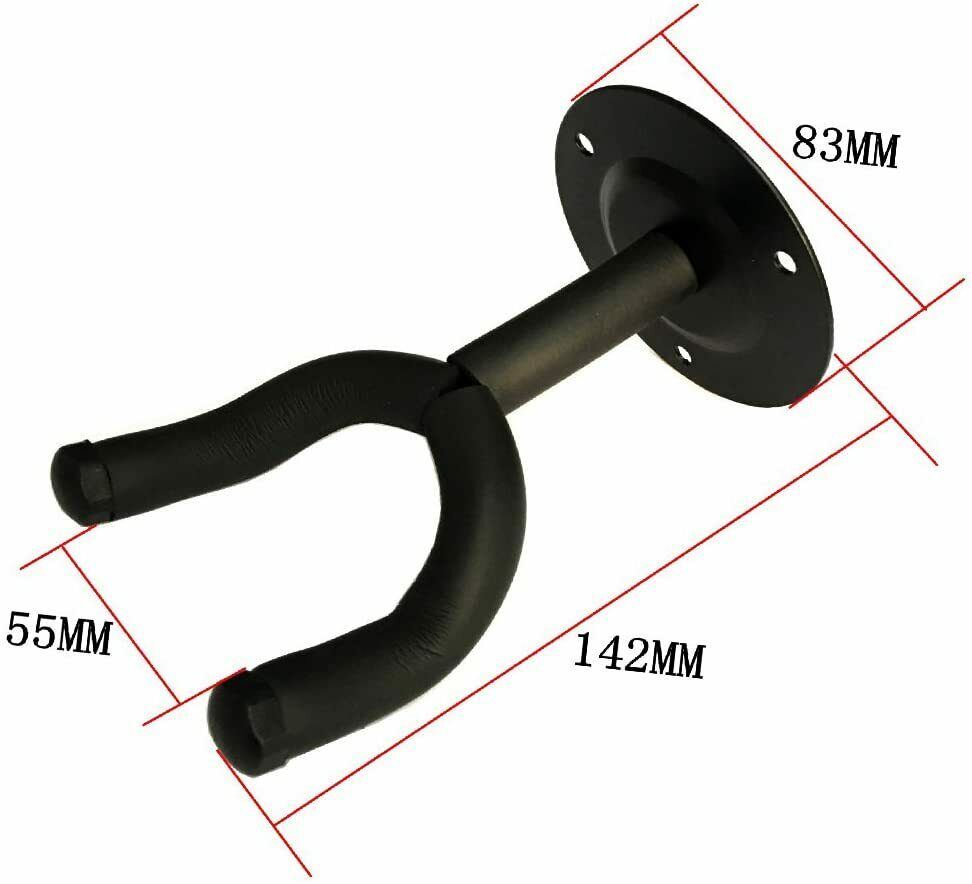 5Core Universal Guitar Hangers Wall Mount Adjustable Hook Holder Instrument GH ST 2PCS