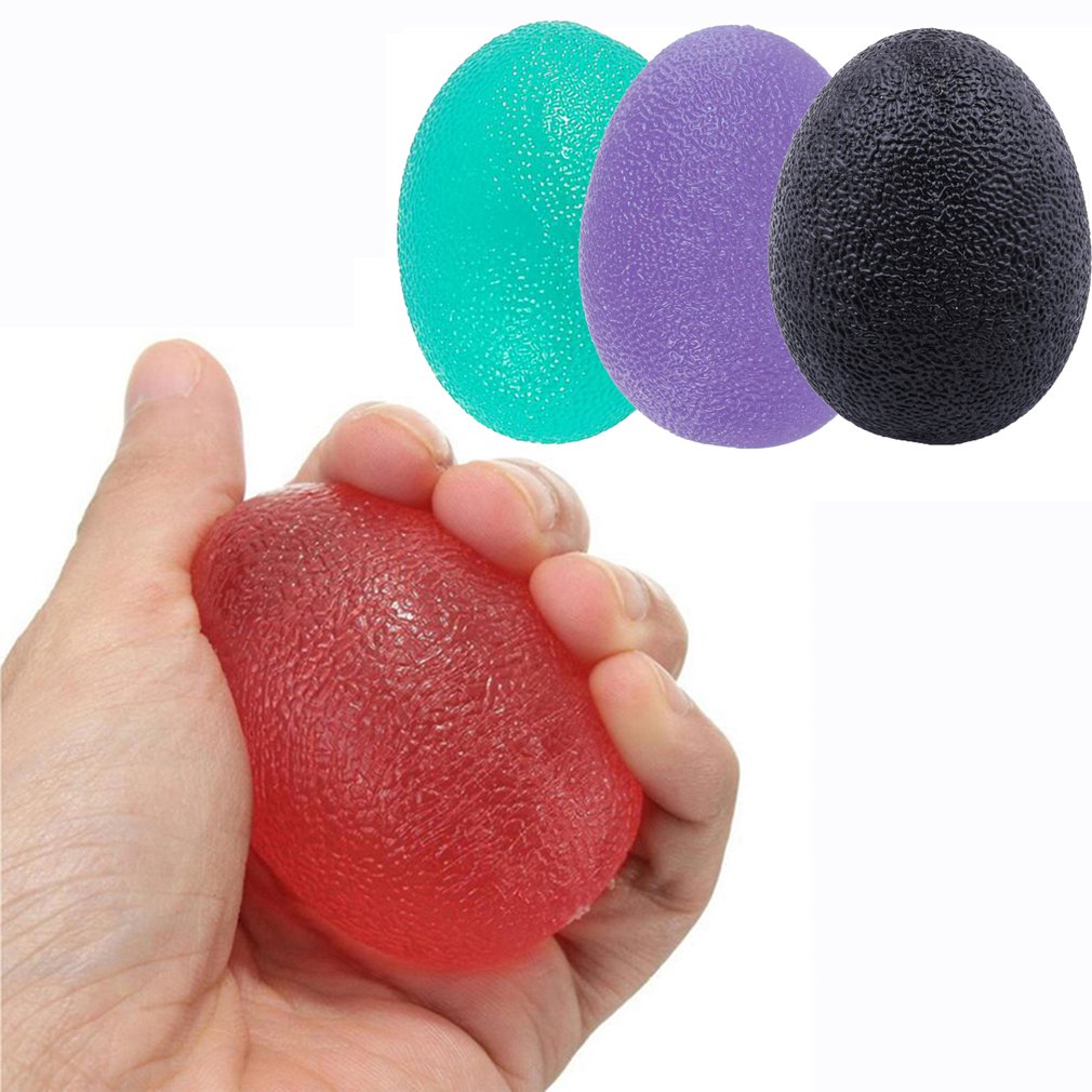 Silica Gel Hand Grip Ball Egg Men Women Gym Fitness Finger Heavy Exerciser Strength Muscle Recovery Gripper Trainer