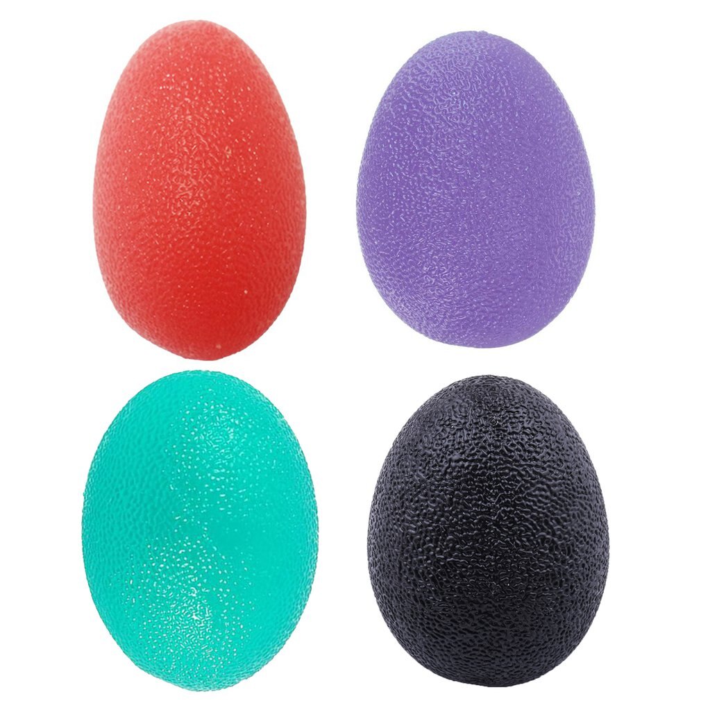 Silica Gel Hand Grip Ball Egg Men Women Gym Fitness Finger Heavy Exerciser Strength Muscle Recovery Gripper Trainer