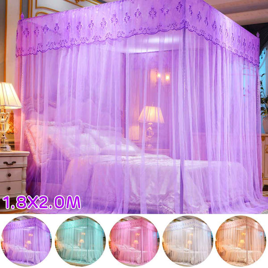 Mosquito Netting Four Corner Canopy Double Bed Mosquito