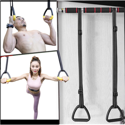 Adults Gymnastics Rings ABS with Heavy Duty Adjustable Straps Non-slip for Home Gym Stretching Exercise Pull Ups Bodybuilding