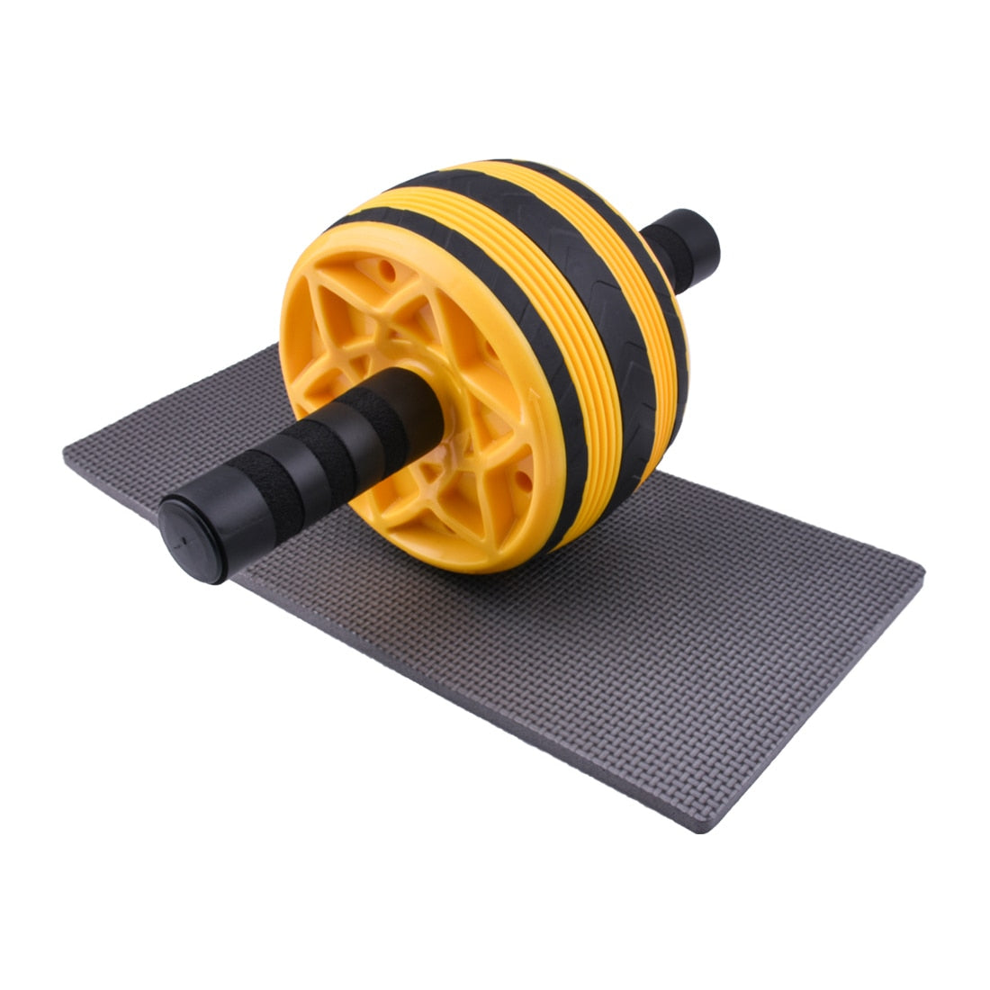 AB Roller Wheel Machine Abdominal Exercise Trainer Health and Fitness Workout Equipment for Home Gym with Mat Boxing Training